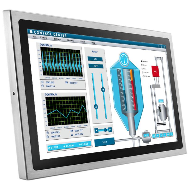 Hygrolion 26H, 21,5", Panel PC, IP69k, Core i5-1245UE, 16GB, 256GB SSD, Wifi+BT, Edelstahl