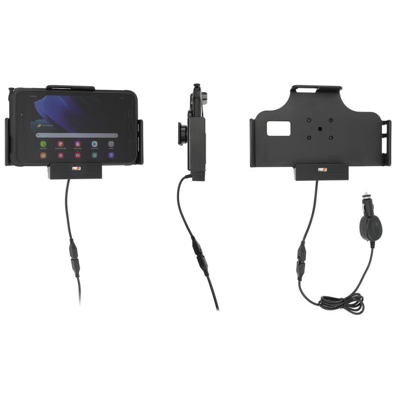KFZ-Ladestation Tab Active2/3, Kugelgelenk, Kabeltyp: gerade, inkl.: KFZ-Netzteil (12/24 V)