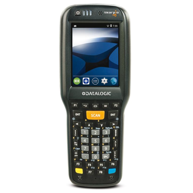 Datalogic Skorpio X4, 1D, Imager, BT, WLAN, Func. Num., Gun, RB, Android 4.4