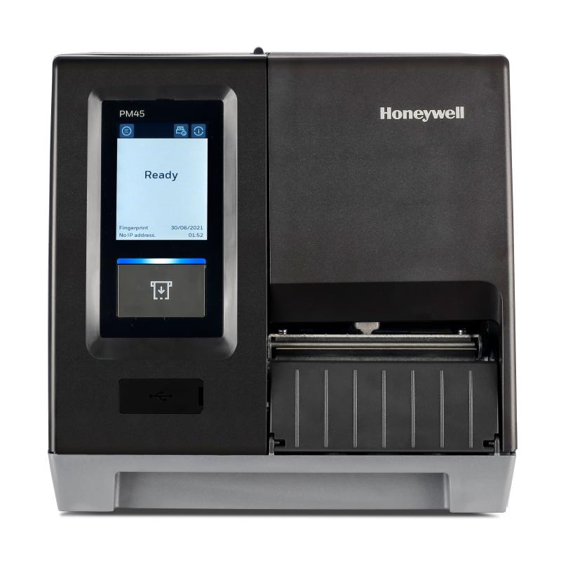 Honeywell PM45, 24 Punkte/mm (600dpi), Peeler, Disp., USB, USB-Host, RS232, Ethernet