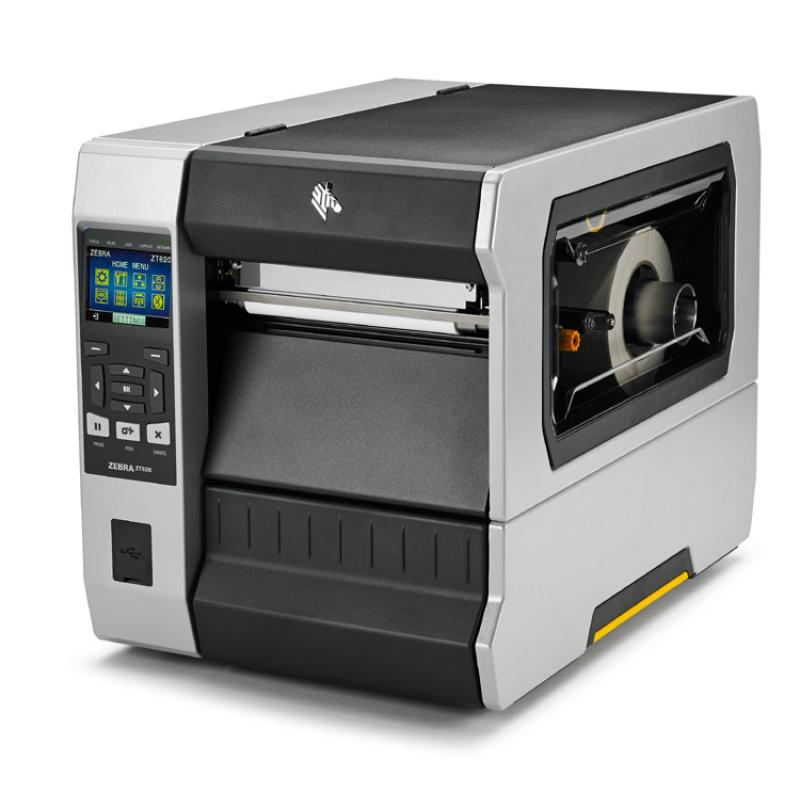 Zebra ZT620 (300dpi), Cutter, Disp., ZPL, ZPLII, USB, RS232, BT, Ethernet