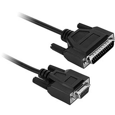 Serielles RS-232 Kabel, 5,0m, Farbe: schwarz
