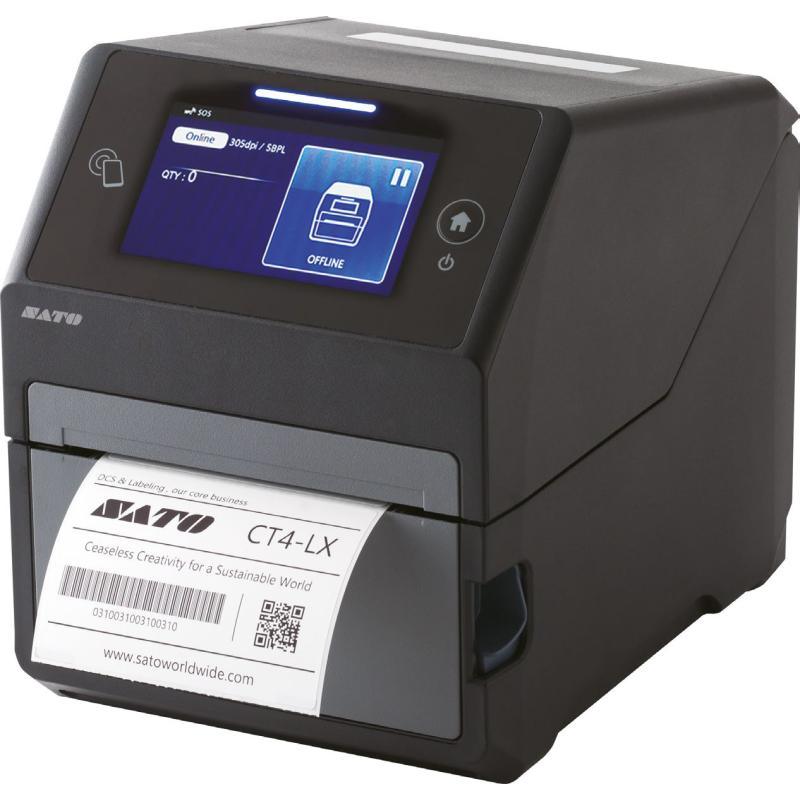 Sato CT408LX DT203, USB&LAN + LL with cutter, EU/UK