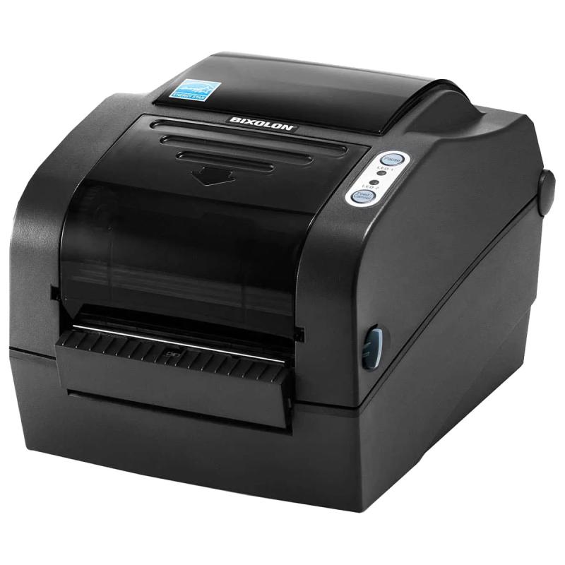 Bixolon SLP-TX420,TT, (203dpi), USB, RS232,Parallel, Peeler, Black Mark, Gap, dunkelgrau