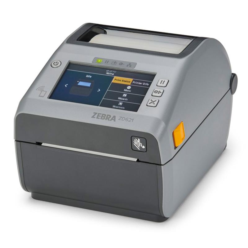 Zebra ZD621d, 8 Punkte/mm (203dpi), Peeler, Disp., RTC, USB, USB-Host, RS232, BT (BLE), Ethernet, gr