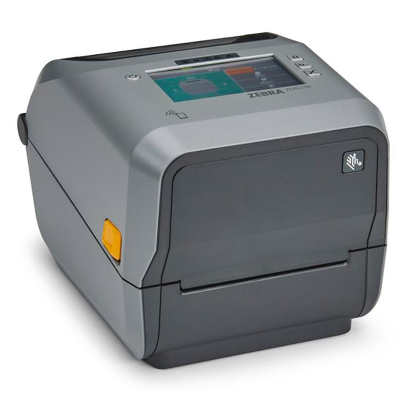 Zebra ZD621R, 8 Punkte/mm (203dpi), Peeler, Disp., RTC, RFID, USB, USB-Host, RS232, BT, Eth., grau