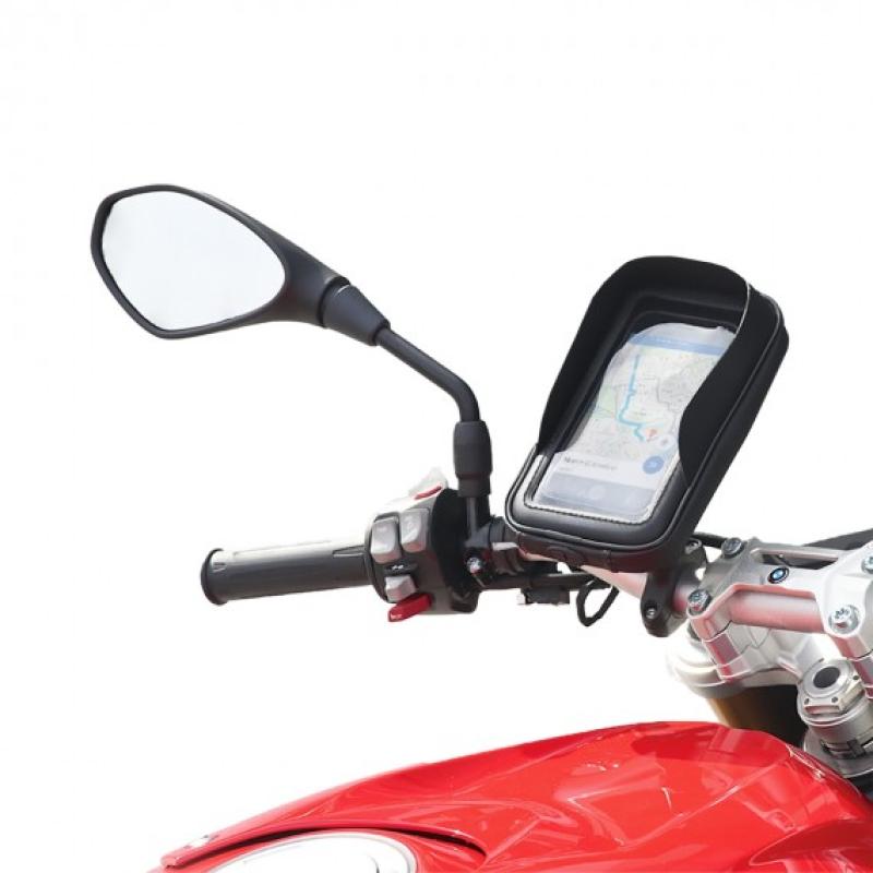 Mobilis U.FIX Bundle Universal wetterfeste Smartphone-Tasche + Universal-Motorrad-Kit - 044023