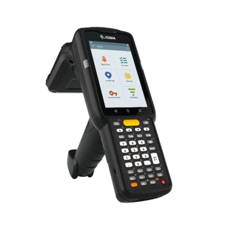 Zebra MC3330XR, 2D, SE4770, SR, BT, WLAN, NFC, 38-Key func.-num., IP64, Gun, RFID, GMS, Android