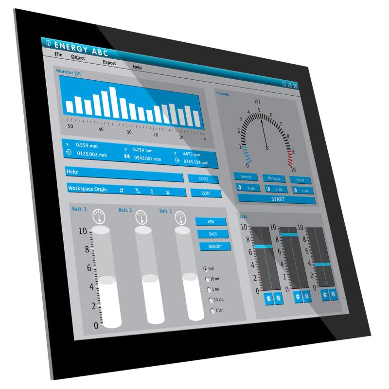 Hygrolion K5SE, 15'' TFT LED Panel PC, PCAP, IP66, Celeron J6412, 8GB RAM, 128GB SSD, HDMI