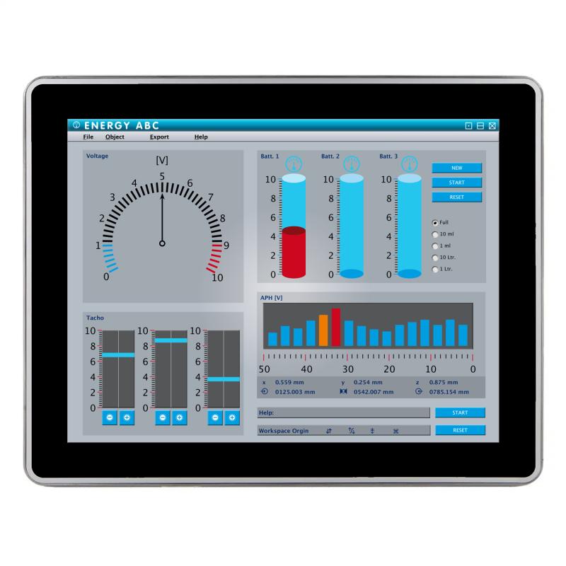 15" kapazitiver Touchmonitor, IP68 (bis zu 100 m)