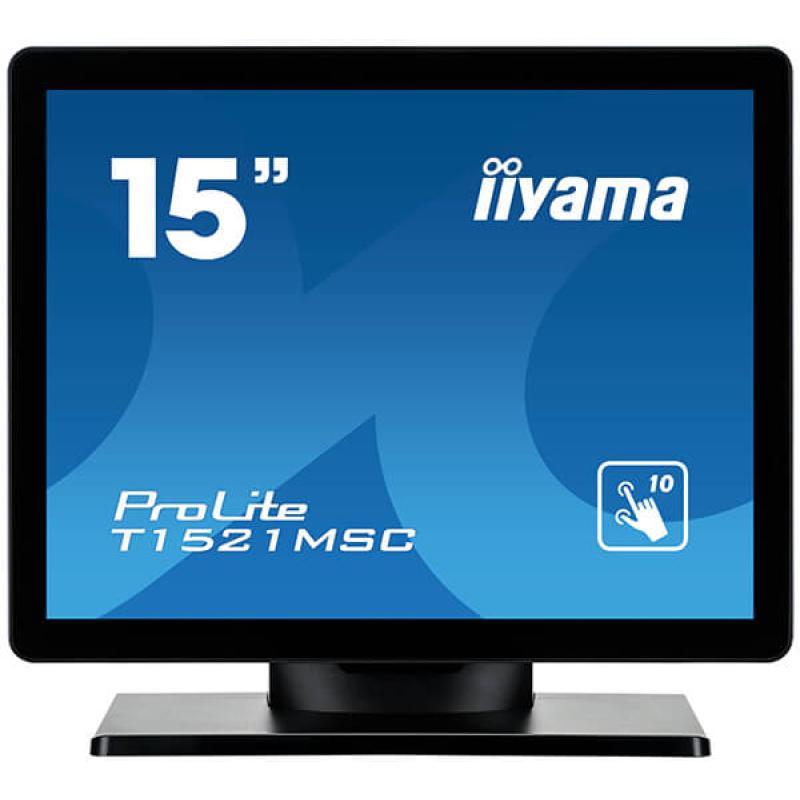 iiyama ProLite T1521MSC, 38,1cm (15''), Projected Capacitive, 10 TP, schwarz