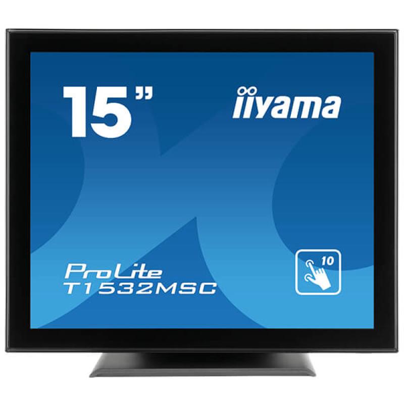 iiyama ProLite T1532MSC-B5AG, 38,1cm (15''), Projected Capacitive, 10 TP, schwarz