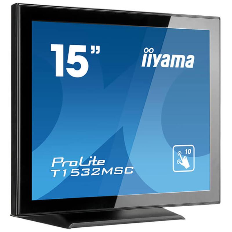 iiyama ProLite T1532MSC-B5AG, 38,1cm (15''), Projected Capacitive, 10 TP, schwarz