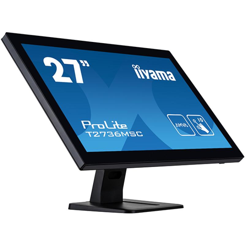 iiyama ProLite T2736MSC-B1, 68,6cm (27''), Projected Capacitive, Multi Touch(10 TP), Full HD, schwarz