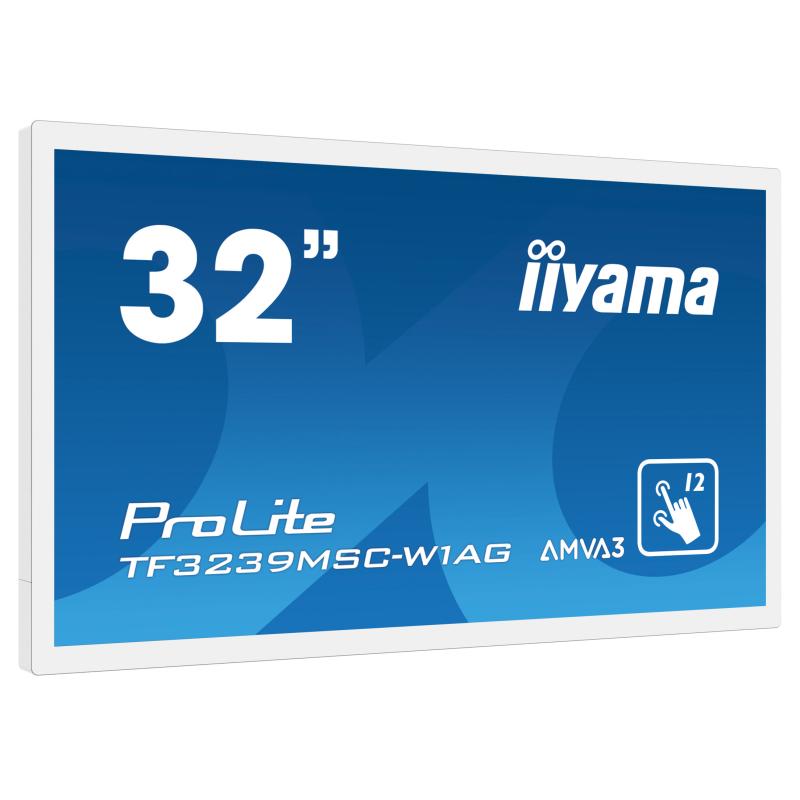 iiyama ProLite TF3239MSC-W1AG, 80cm (31,5''), Projected Capacitive, 12 TP, Full HD, weiß, openframe