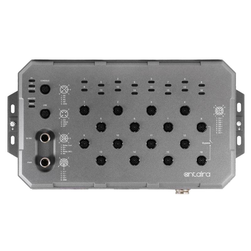 16-Port Ind. Layer3 GB-Switch, IP67