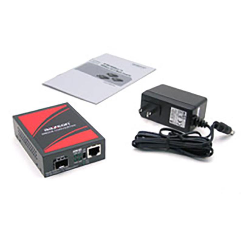 Media Converter 1x 10/100/1000Tx, 1x 100/1000 SFP, 52VDC 5W/35W, 0 - 50C