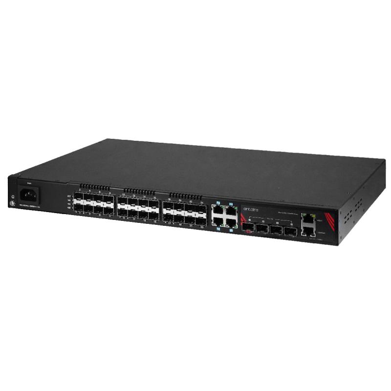 32-Port Man. Ind. GB-Switch, 24 x SFP, 4x10 GLAN