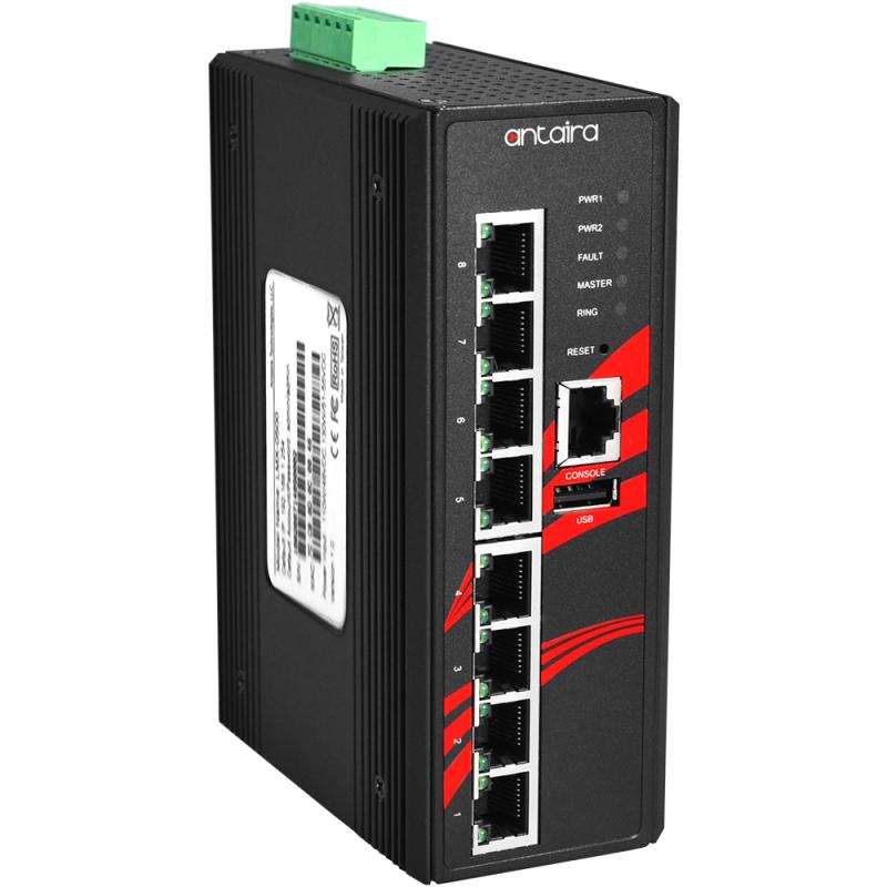 8-Port Managed Industrial Gigabit Switch