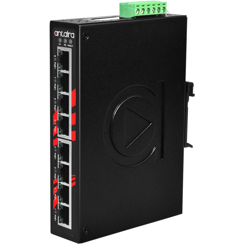 8-Port POE Industrial Switch, -10-70C