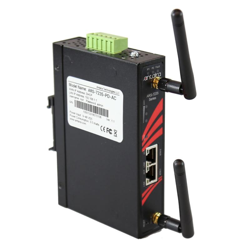 Industrial  router, 802.11 b/g/n/ac, PoE/PD port, 9-48VDC, 0 - 50C