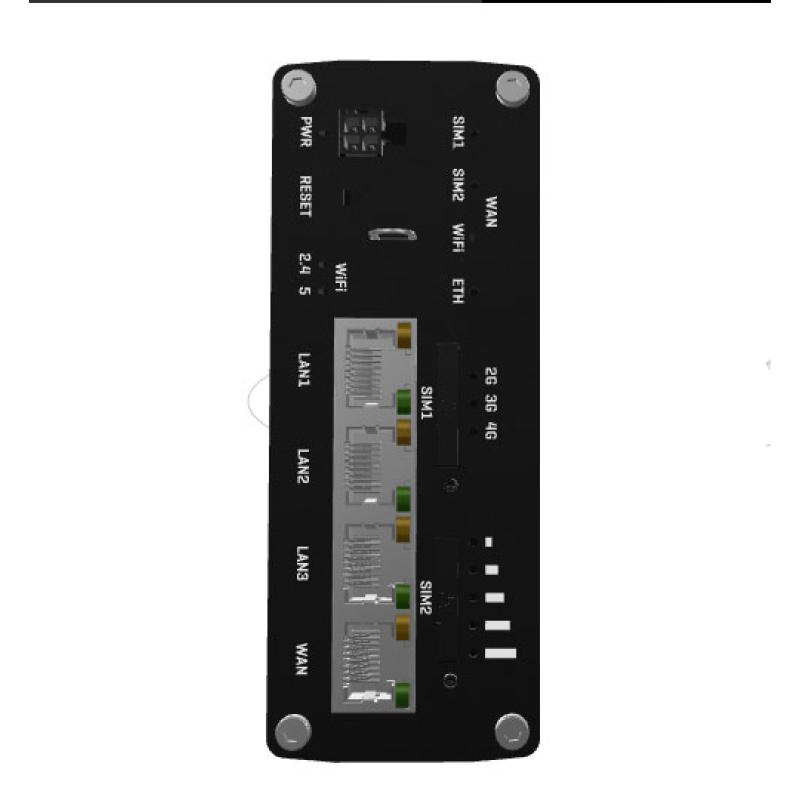 Teltonika RUTX11 Industrial Cellular Router, 4G LTE, DUAL SIM, WI-FI, 3x GB-LAN, WAN, NORDAMERIKA