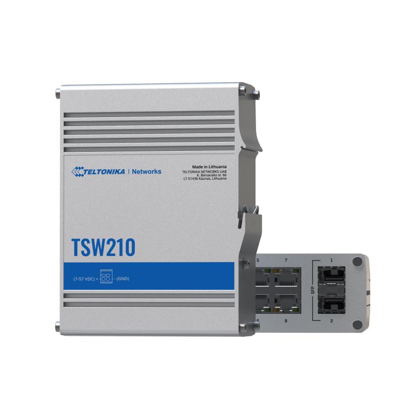 Teltonika TSW210 8 x Ethernet 2 x SFP Unmanaged Switch