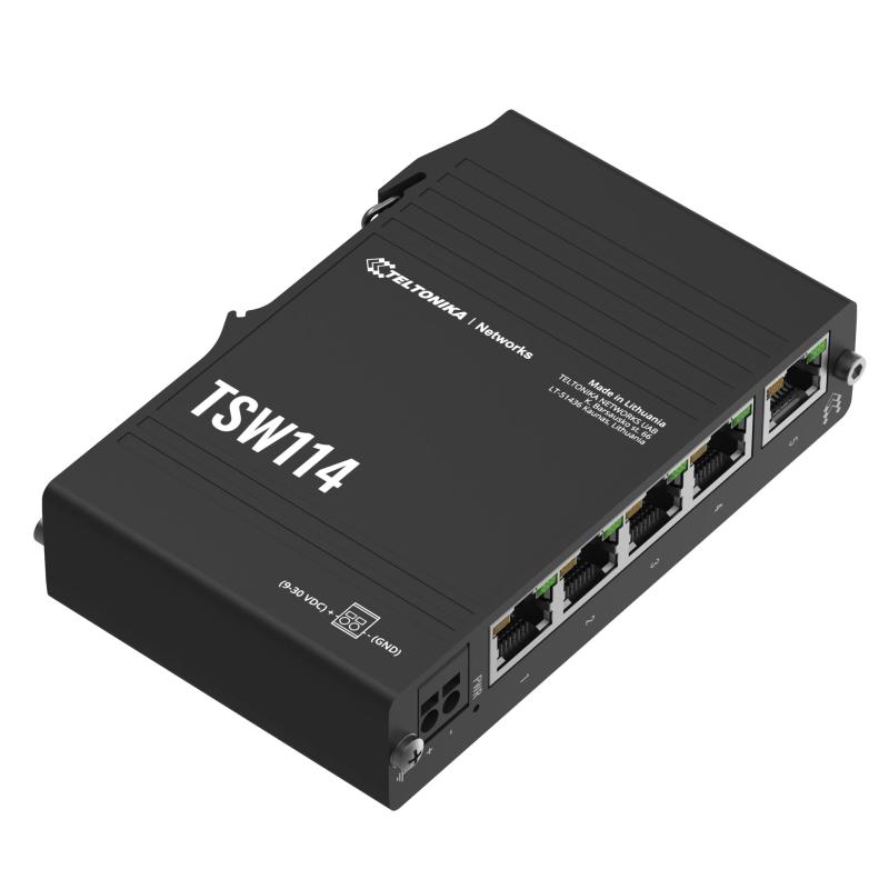 Teltonika TSW114 Gigabit DIN rail Switch