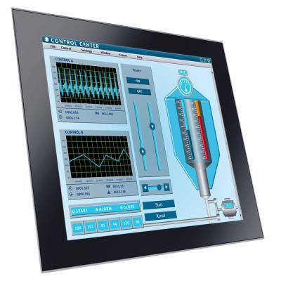 17" Touchmonitor mit 12-24V DC PCAP