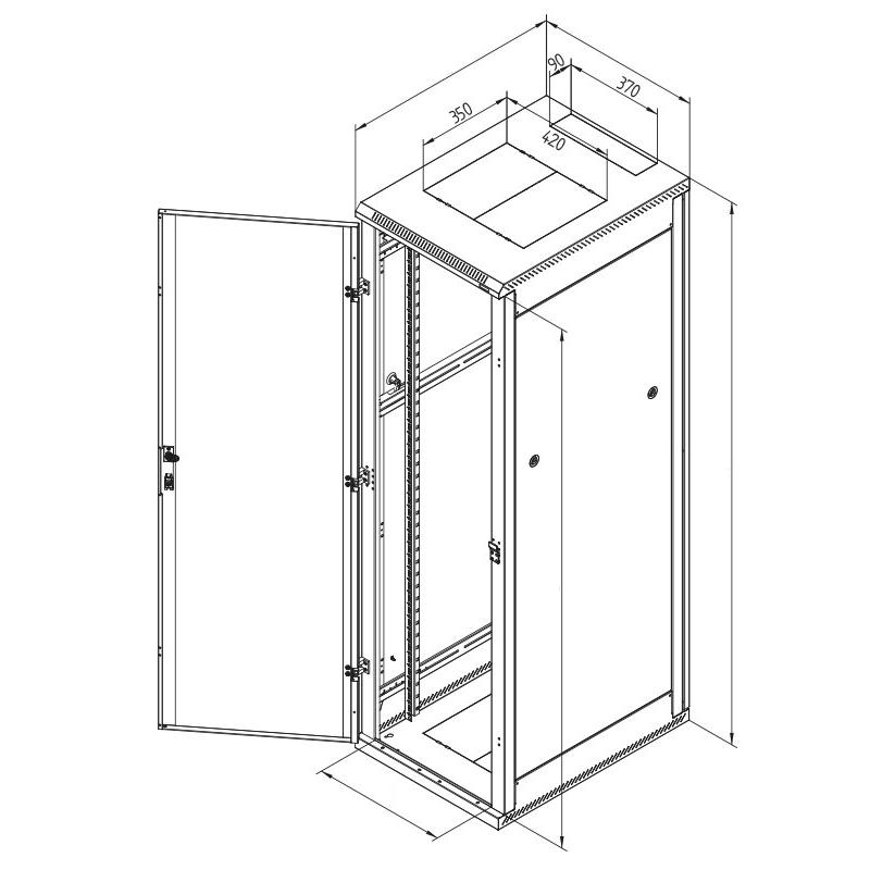 Konfigurierbarer Standard Serverschrank